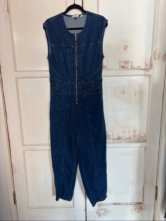 Universal Thread Pants - Universal Thread Dark Blue Denim Kids Zip-Front One-Piece